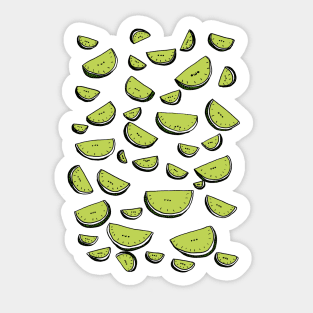 Limes: fresh and juicy Sticker